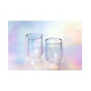7 oz Stemless Double-Walled Prism Glass Set