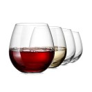 4 Piece Stemless Wine Glasses Set - Perfect For Wine & Other Cocktails