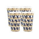 Glass Rattan Tumbler, 4 Piece Set