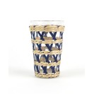 Glass Rattan Tumbler, 4 Piece Set