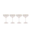 Glass Wine Coupe, 4 Piece Set