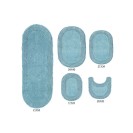 Double Ruffle Bath Rug Set